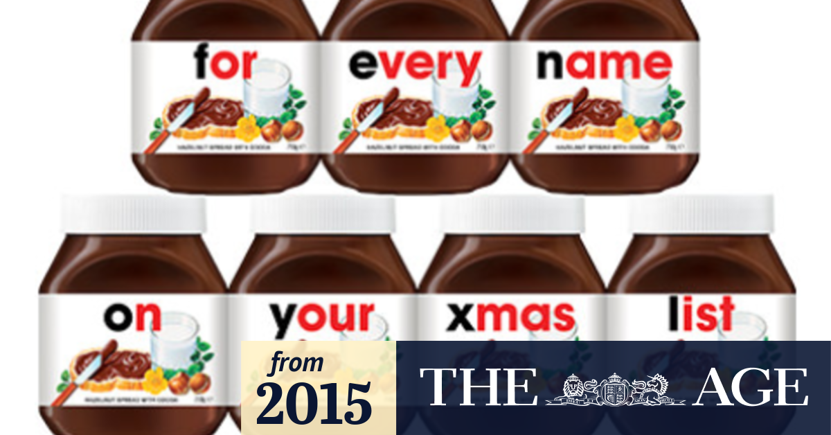 Nutella shocks to become Myer's top-selling Christmas gift